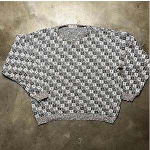 XL Vintage Made In Italy Progetto Cotton Blend Pullover Sweater